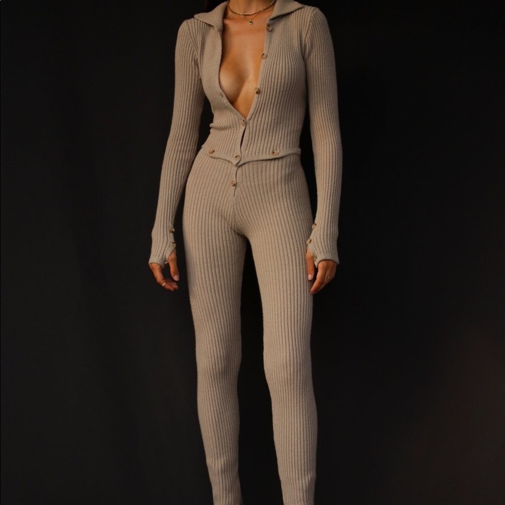 Vaona-Latte Jumpsuit